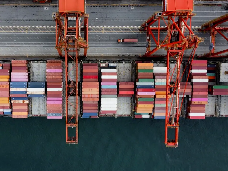 container vessel loaded for sailing